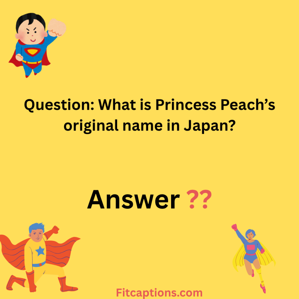 " Super Mario Trivia Questions and Answers "