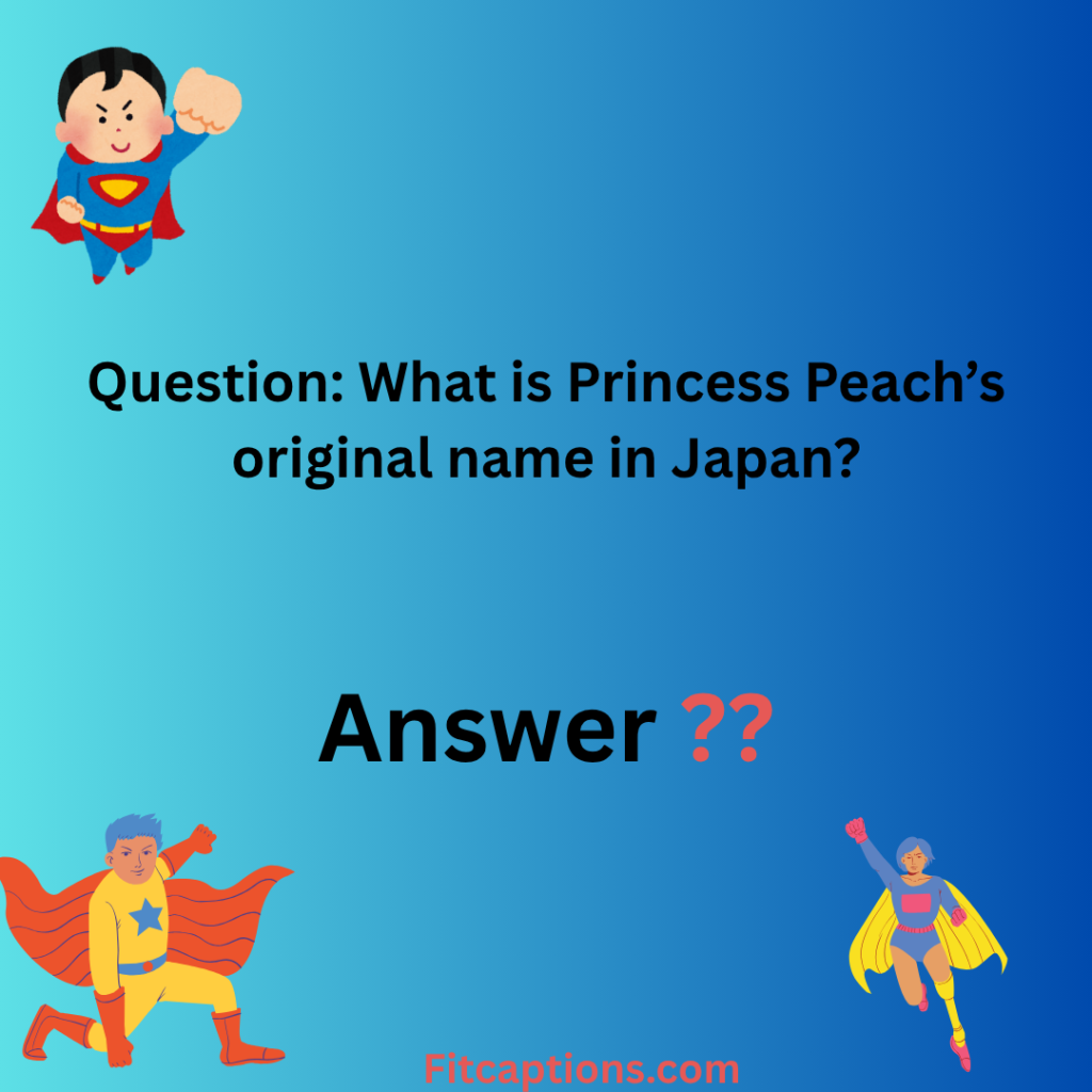 " Super Mario Trivia Questions and Answers "