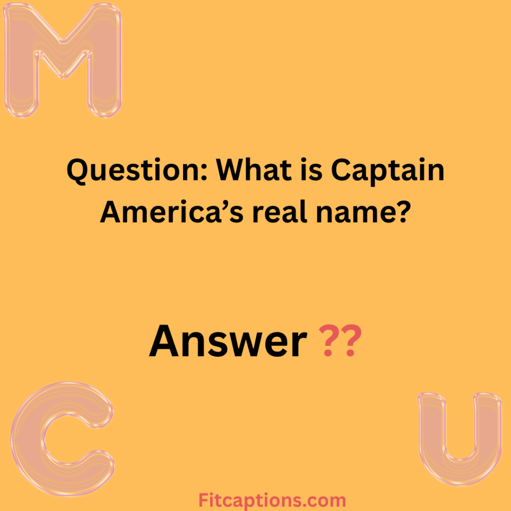 "MCU  Trivia Questions and Answers"