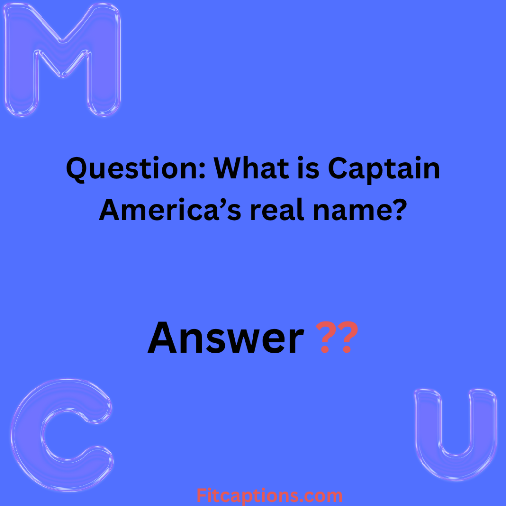 "MCU  Trivia Questions and Answers"