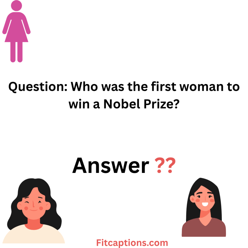" Female Trivia Questions and Answers"