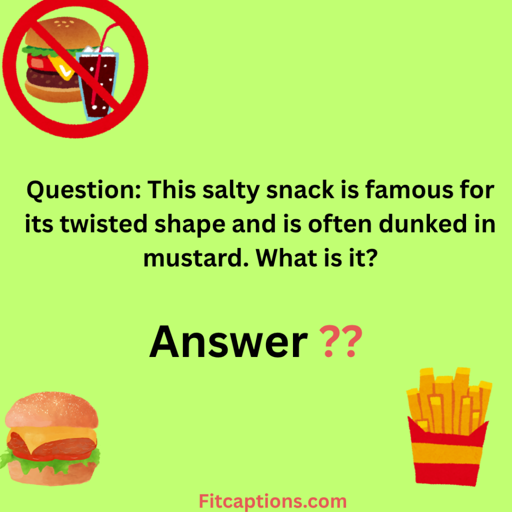 "Junk Food Trivia Questions and Answers "