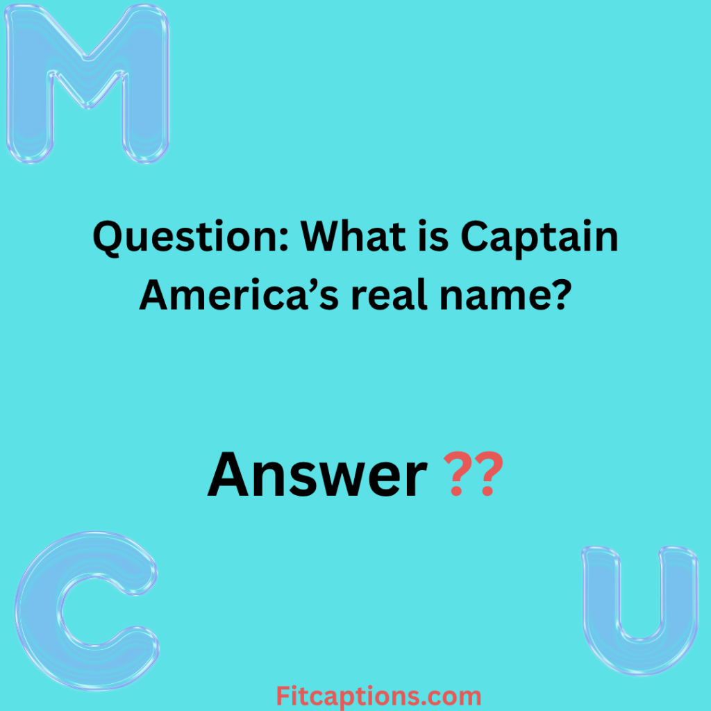 "MCU  Trivia Questions and Answers"