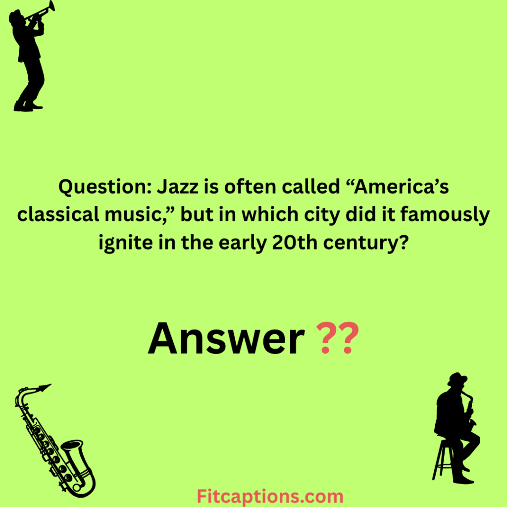 "Jazz Trivia Questions and Answers"