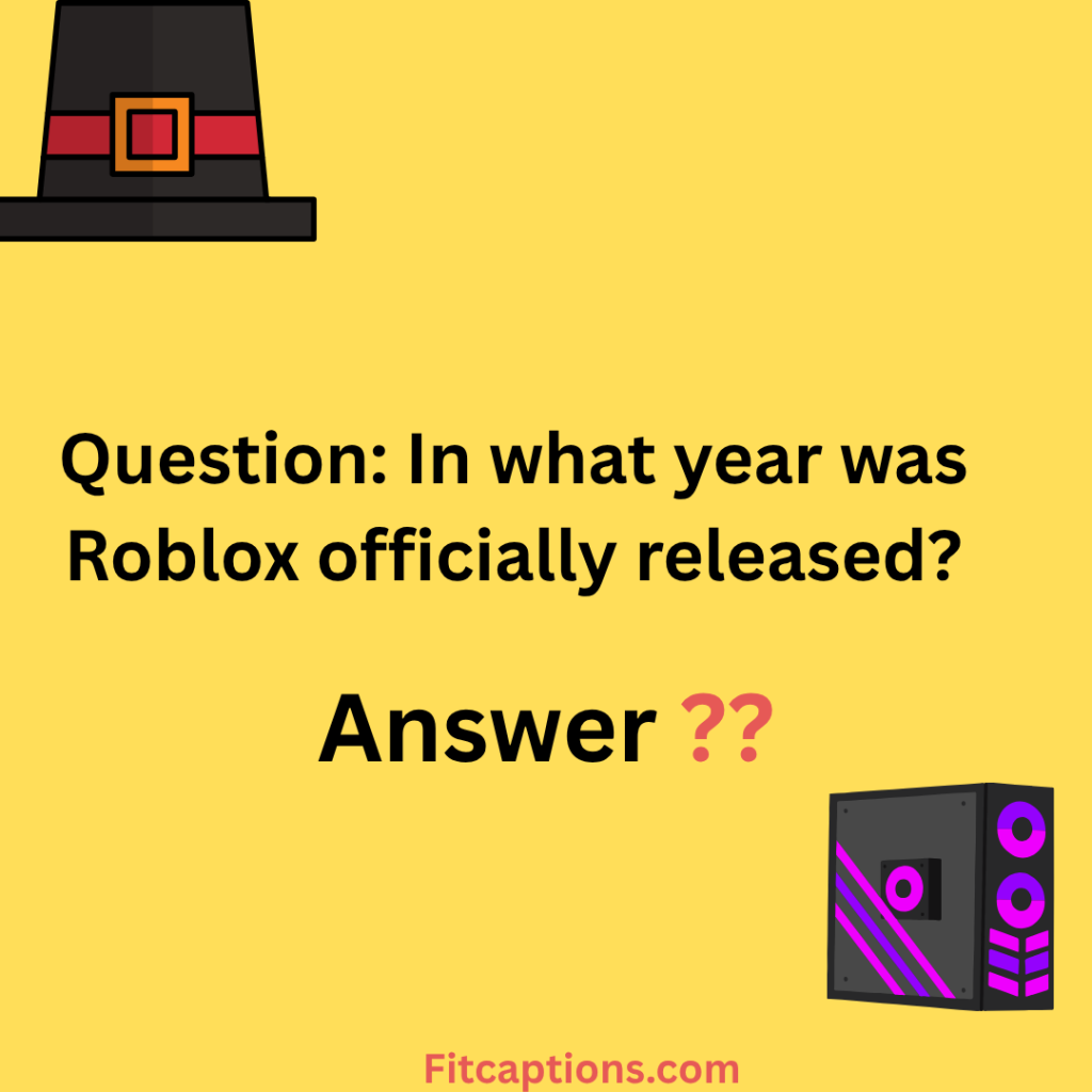 "Roblox Trivia Questions and Answers"