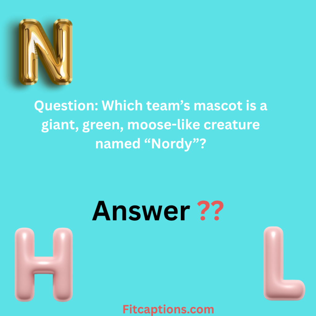 "NHL Trivia Questions and Answers"