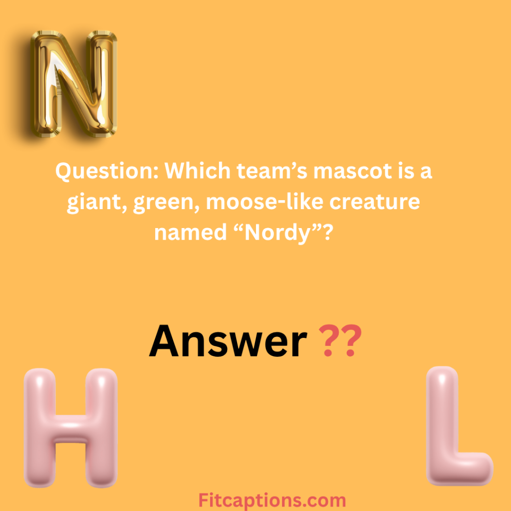 "NHL Trivia Questions and Answers"