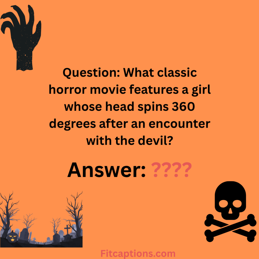 "Scary Trivia Questions and Answers "