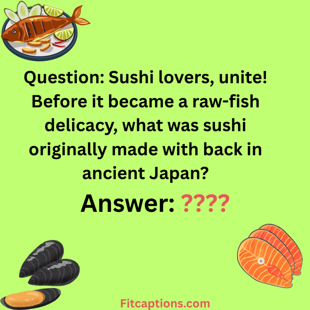 "Seafood Trivia Questions and Answers"