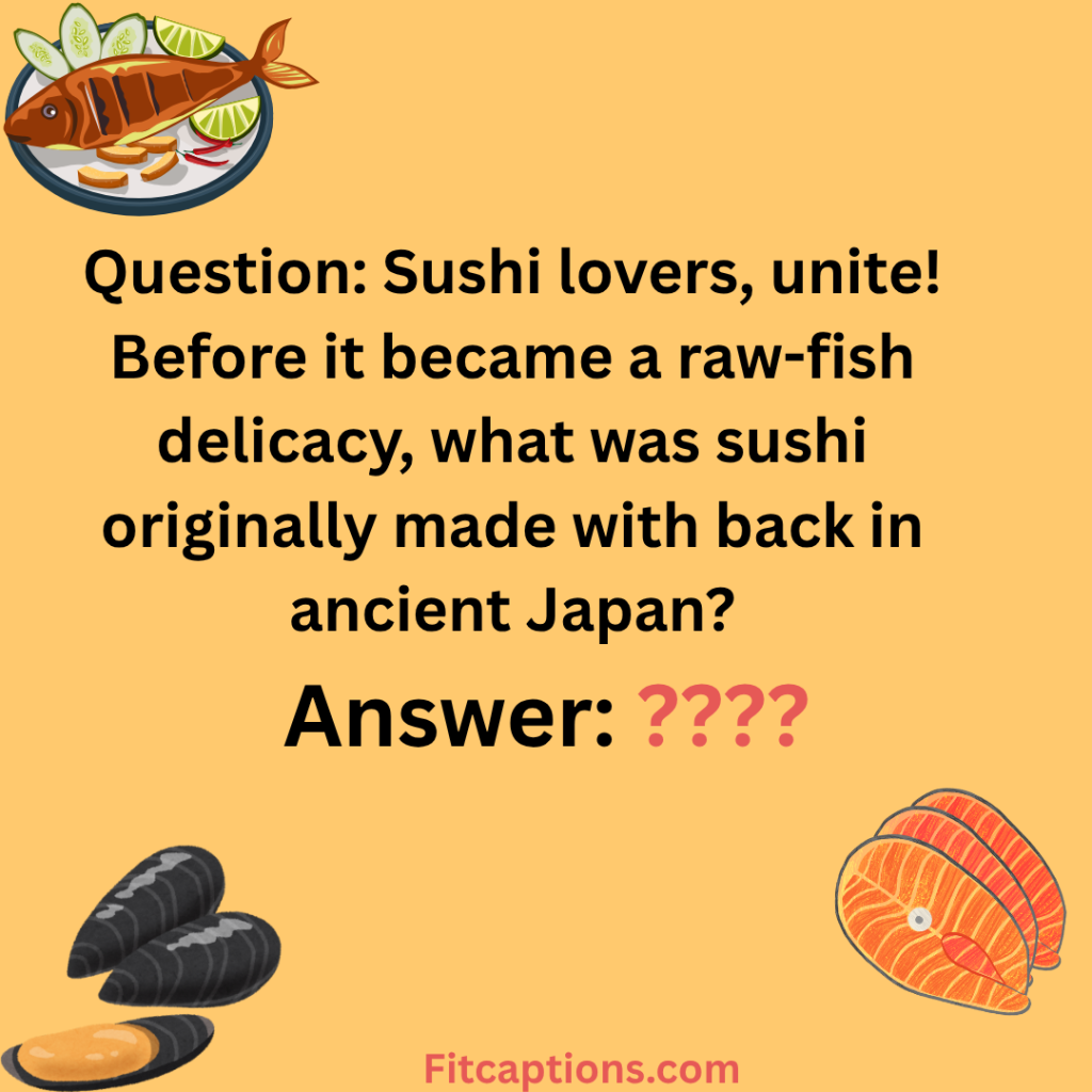 "Seafood Trivia Questions and Answers"