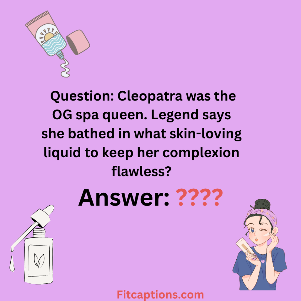 "Skincare Trivia Questions and Answers"