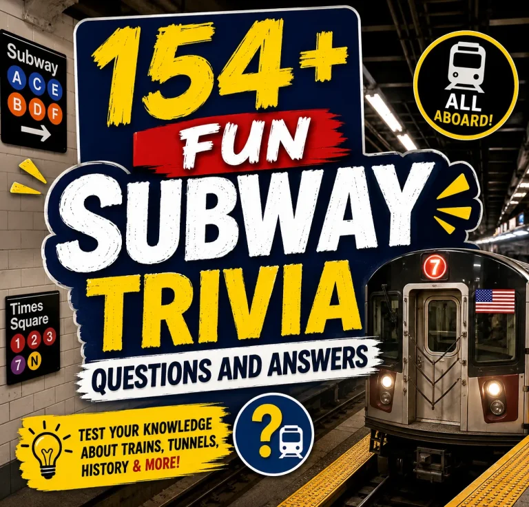 Subway Trivia Questions and Answers 2
