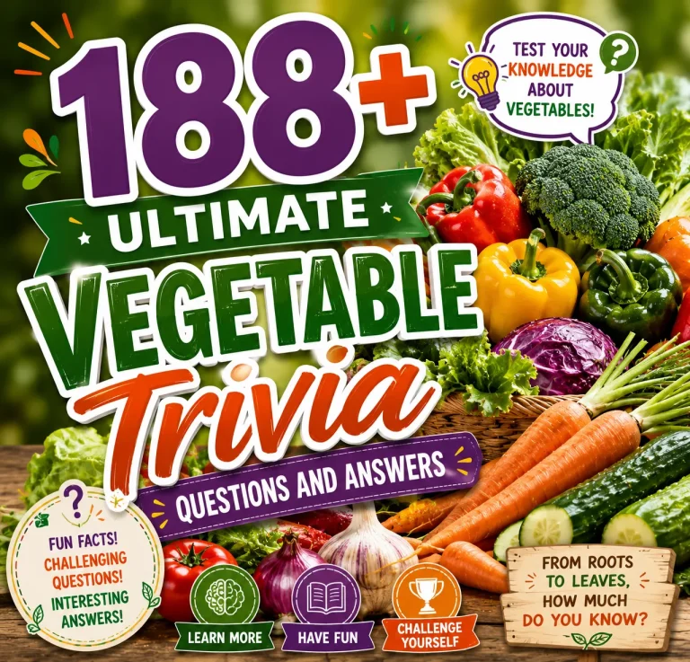 Vegetable Trivia Questions and Answers 1 1
