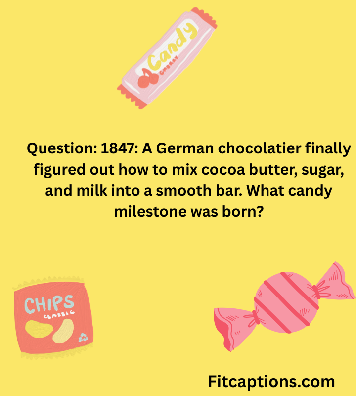 "Candy Trivia Questions and Answers"