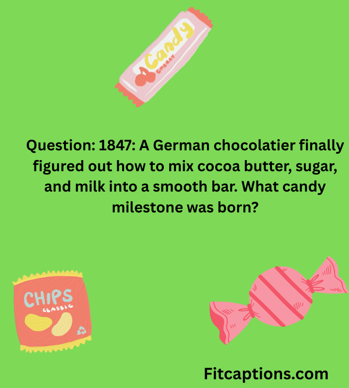 "Candy Trivia Questions and Answers"