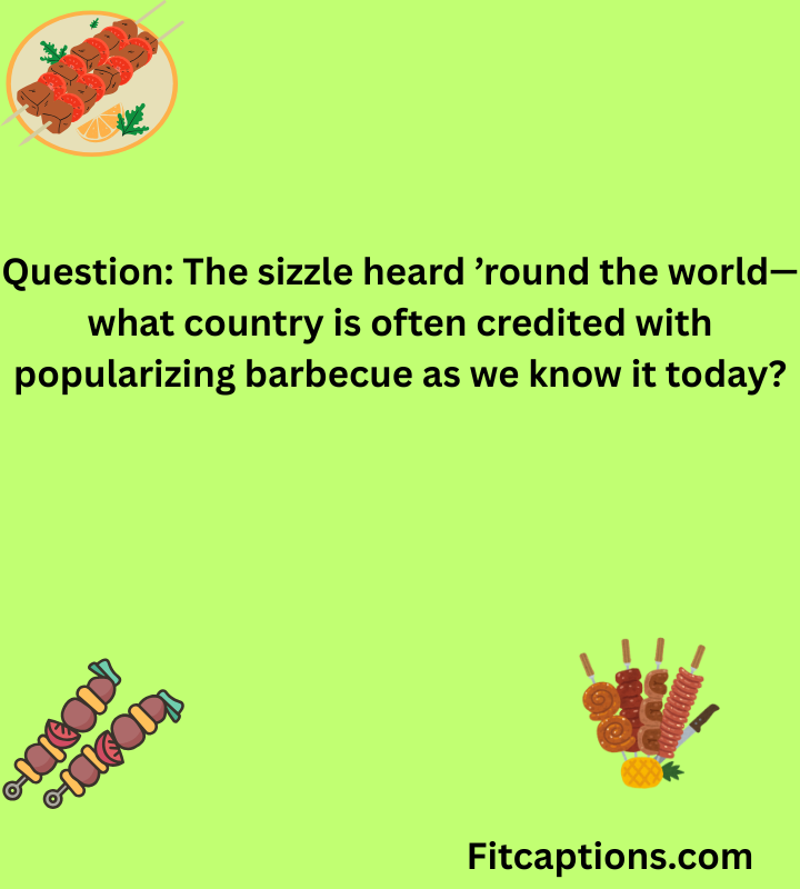 "BBQ Trivia Questions and Answers"