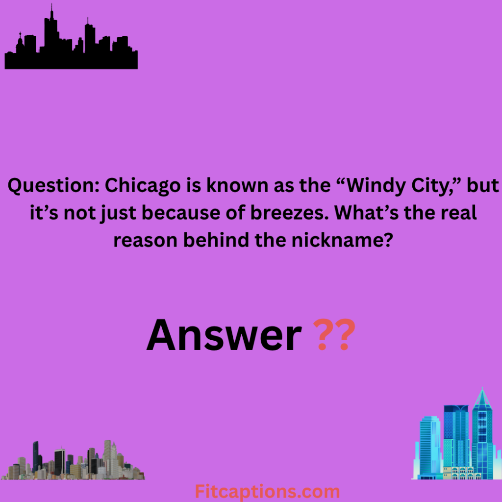 "Chicago Trivia Questions and Answers"