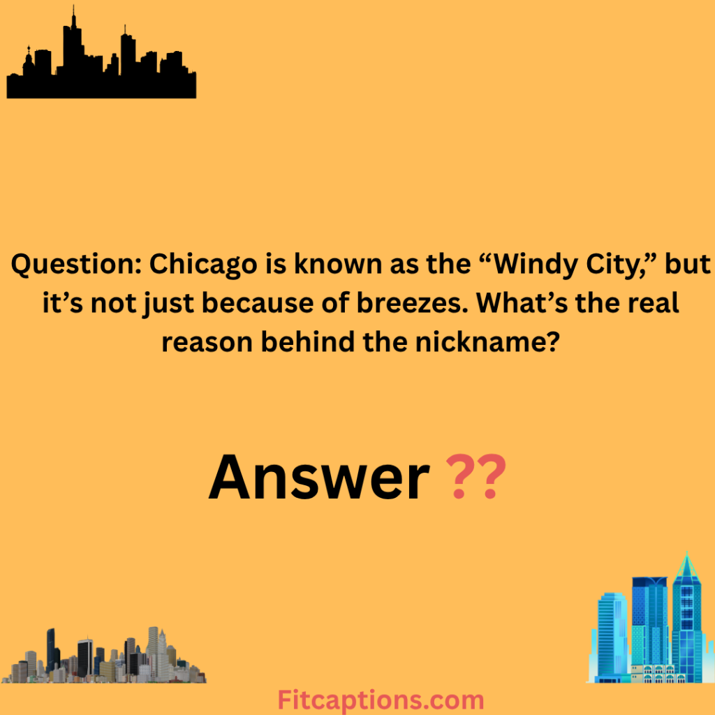 "Chicago Trivia Questions and Answers"