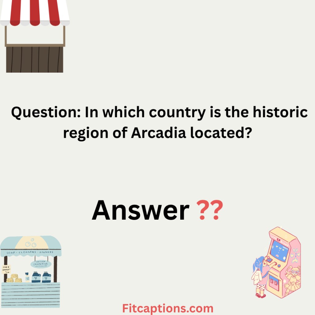 "Arcadian Trivia Questions and Answers"