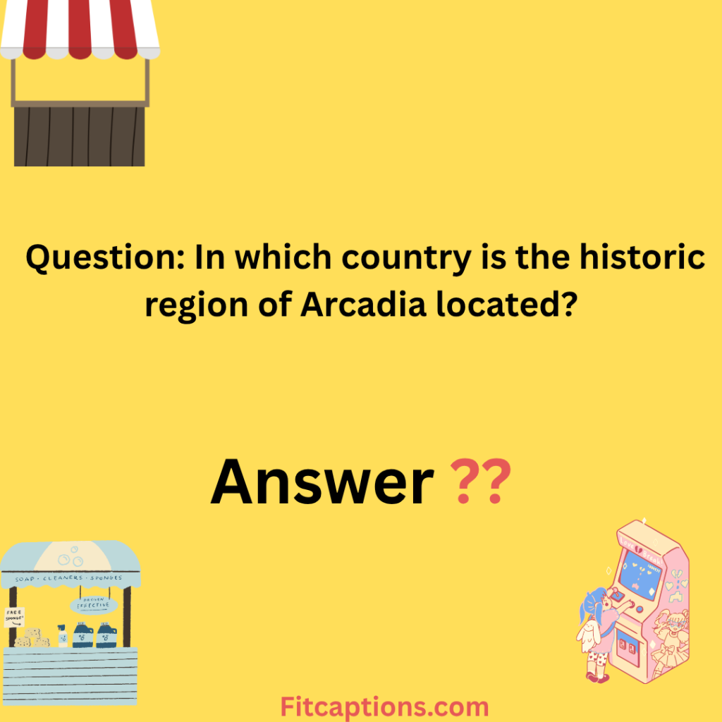 "Arcadian Trivia Questions and Answers"