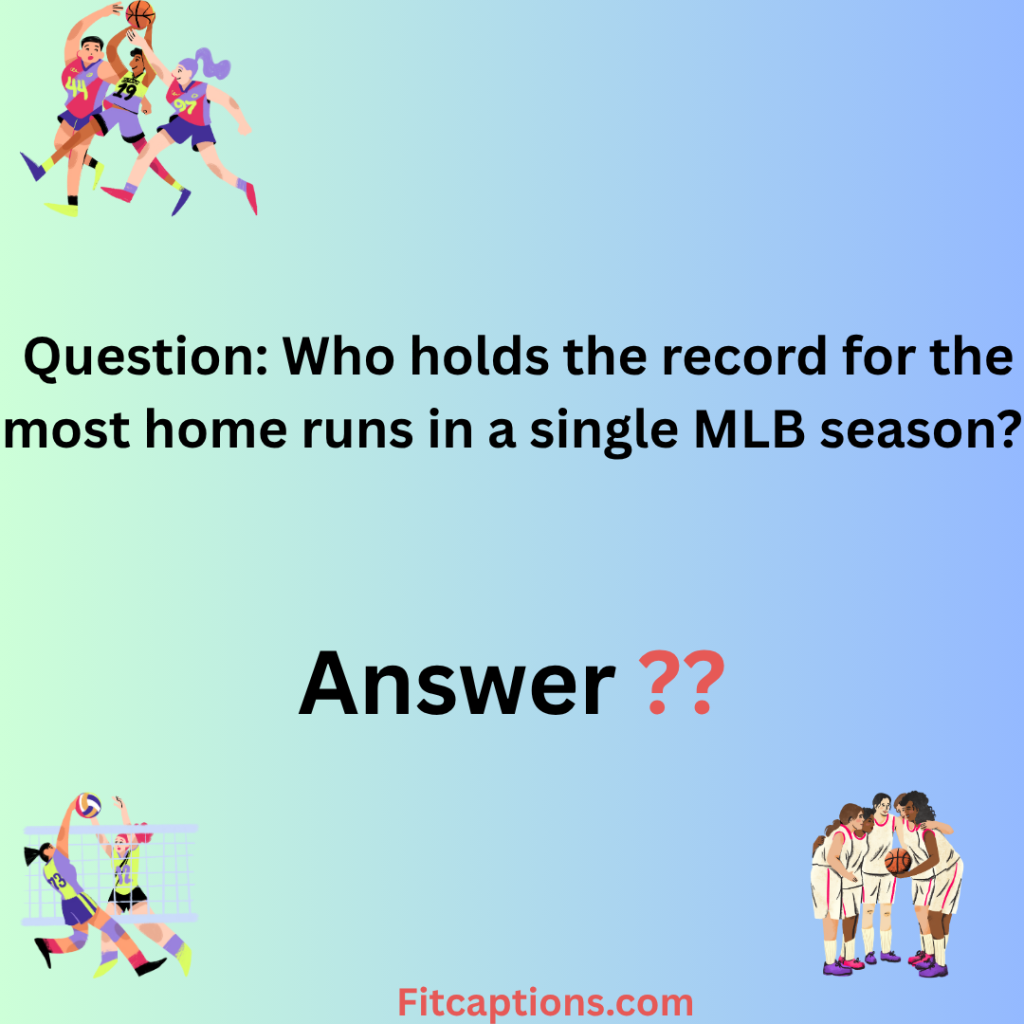 "Sports Trivia Question and Answer"