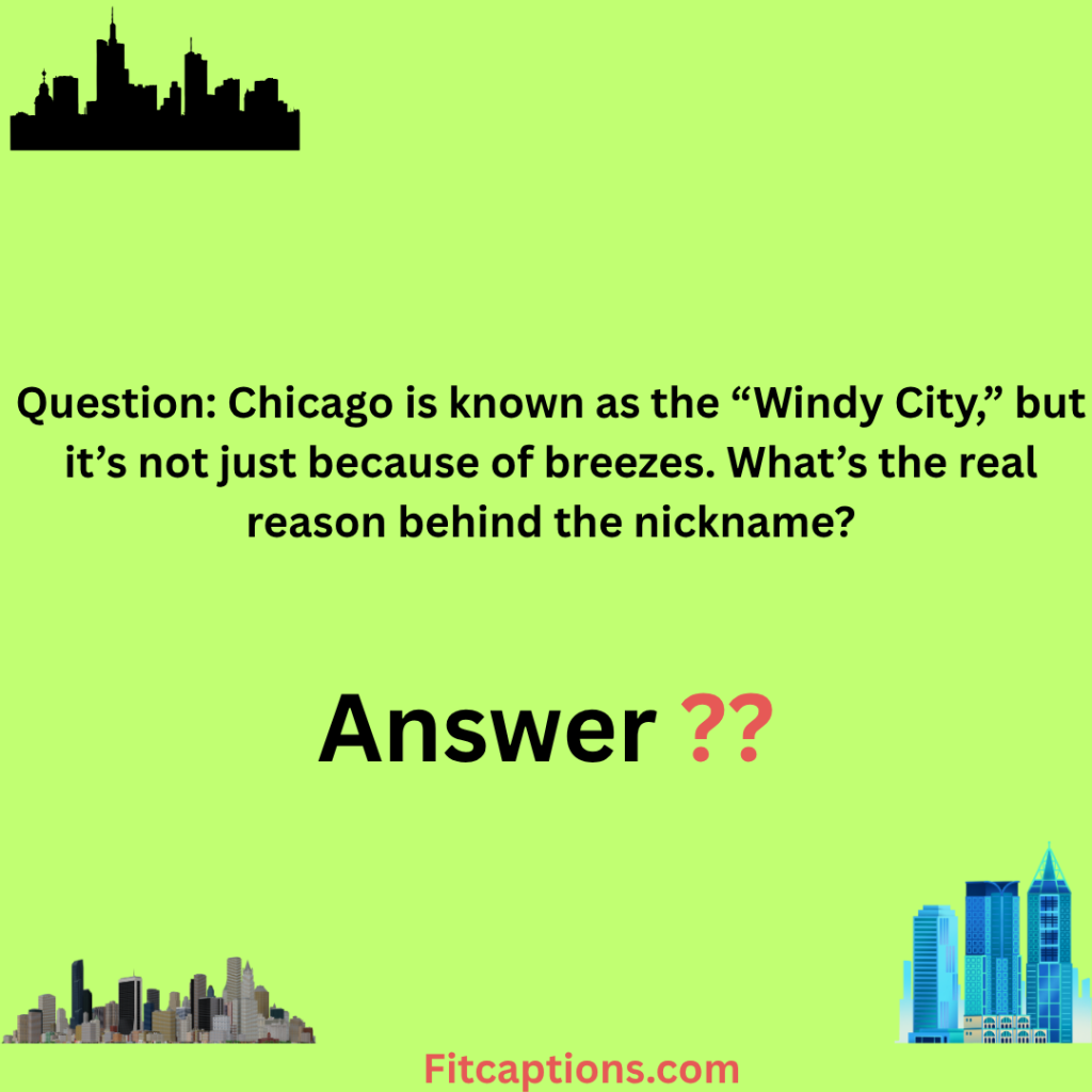 "Chicago Trivia Questions and Answers"