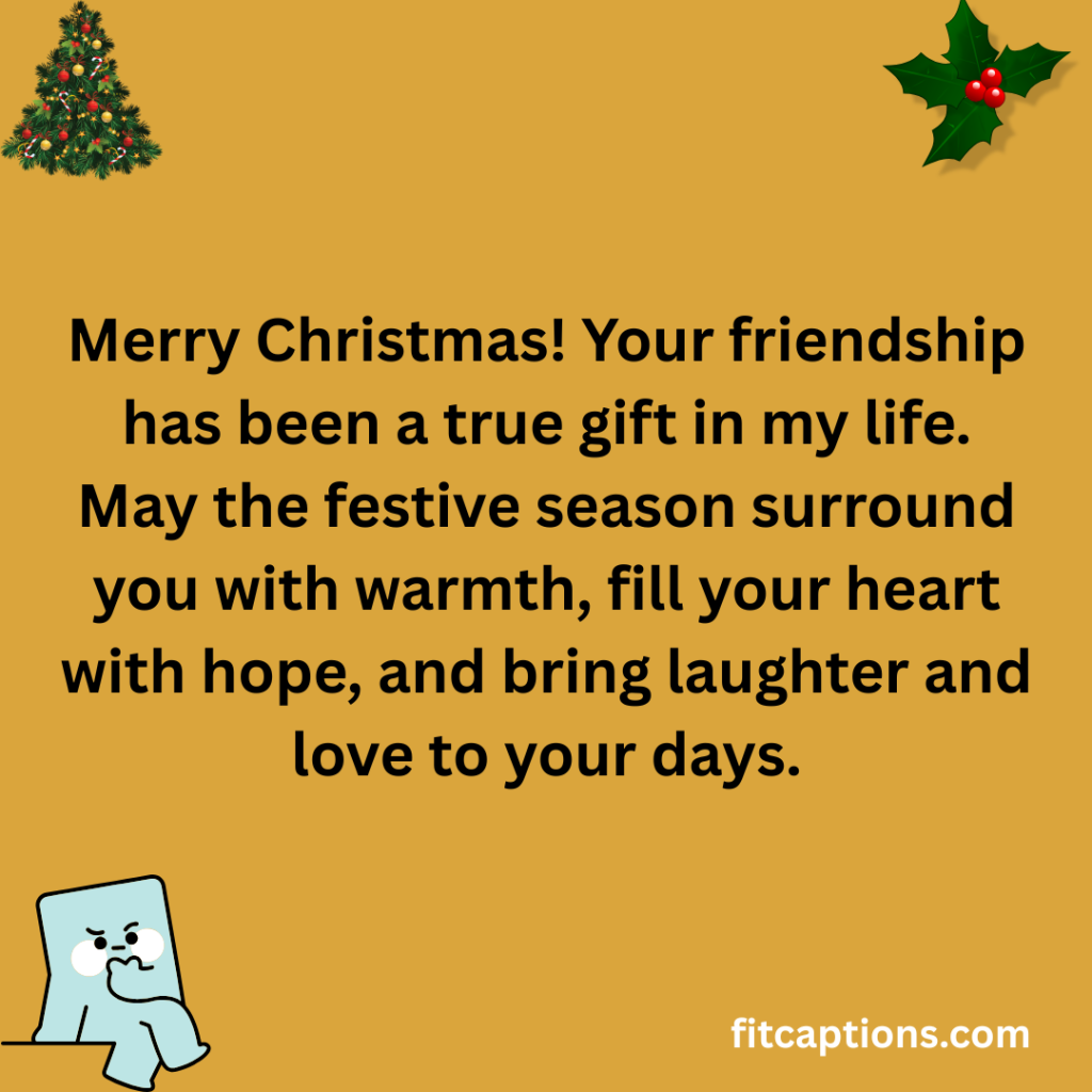 111+ Merry Charistmass Messages to Friends to Share Joy & Friendship Add a subheading 79