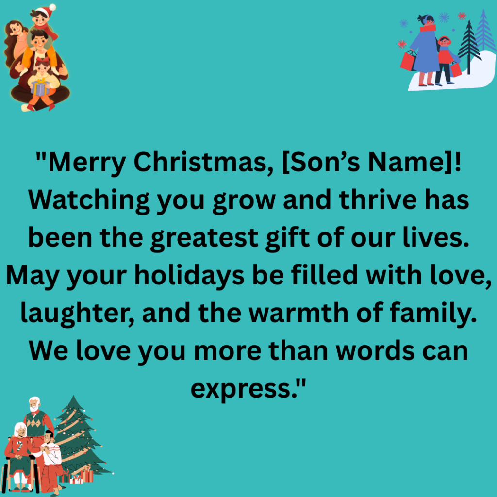 May the magic of Christmas bring warmth to our home love to our hearts and joy to every moment we share. Wishing our family a holiday season full of happiness and a New Year filled with blessing 12