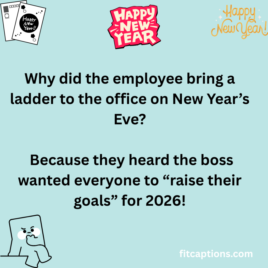 131+ New Year Jokes for Work – Funny, Clean & Office-Friendly Humor New Year Jokes work