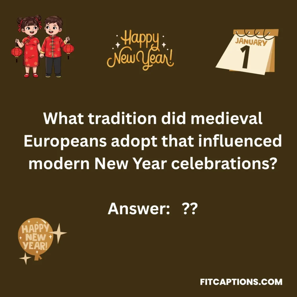 "World Traditions New Year Eve Trivia Question and Answers"