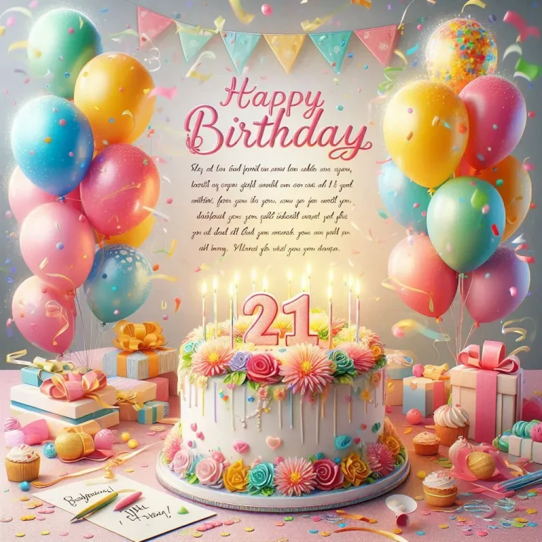 "21st Birthday Messages for Daughter"