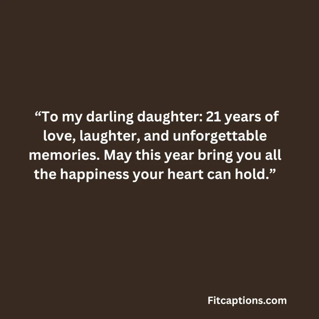 "21st Birthday Messages for Daughter From Mother"