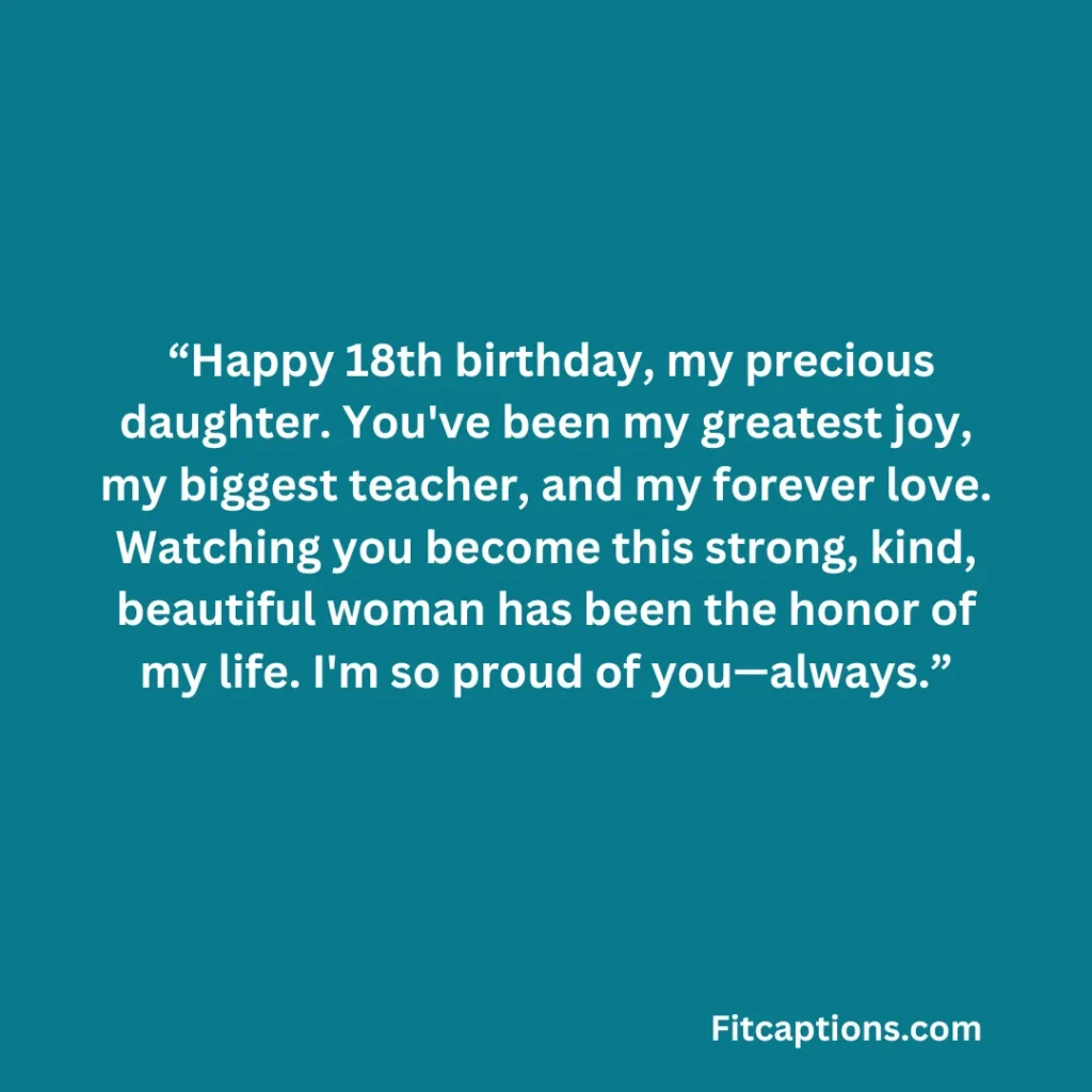 "Birthday Messages for 18 Year Old Daughter'