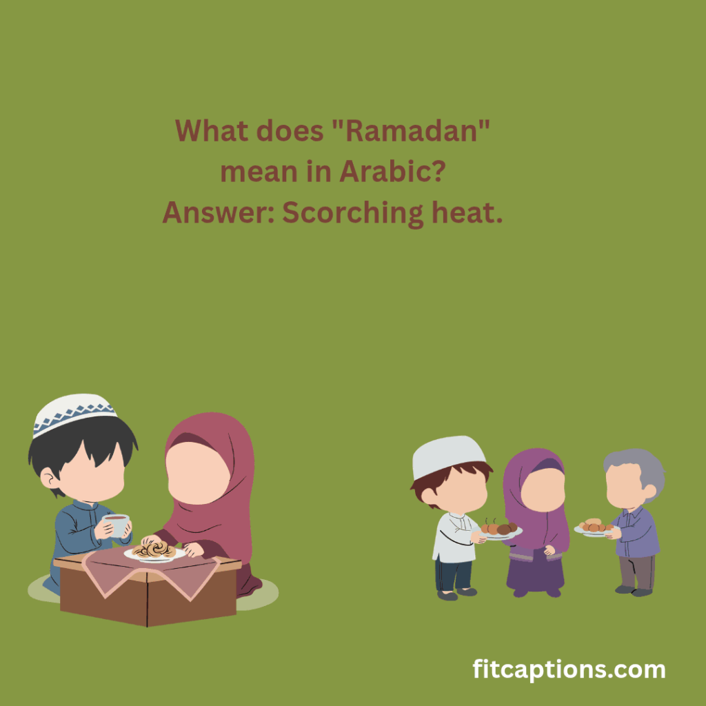 "Ramadan Trivia Questions and Answers"