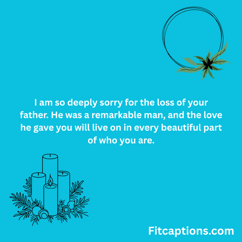 "Condolence Messages for the Loss of Father"