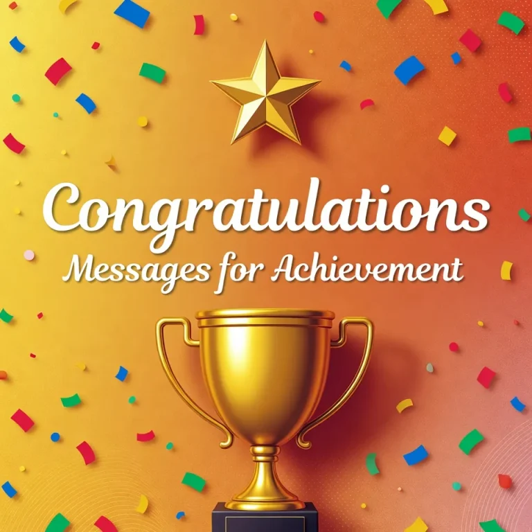 "Congratulations Messages for Achievement "
