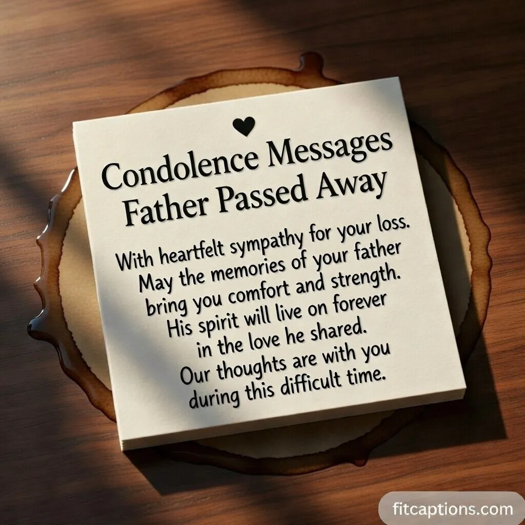 'Father Demise Condolence Messages'