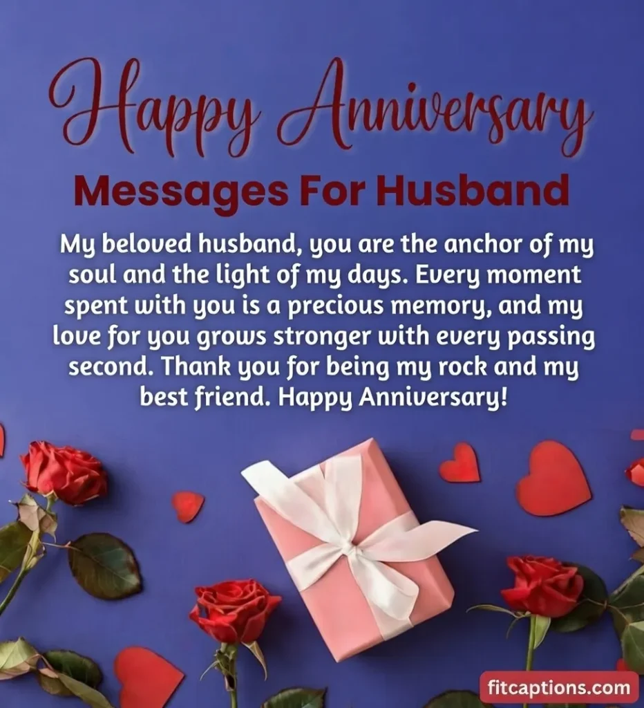 "Heartfelt Anniversary Messages for Husband"