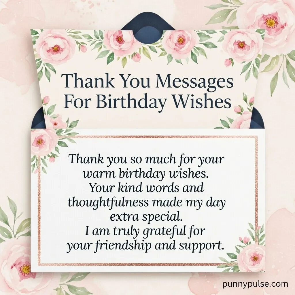 "Thank You Massages For Birthday Wishes"