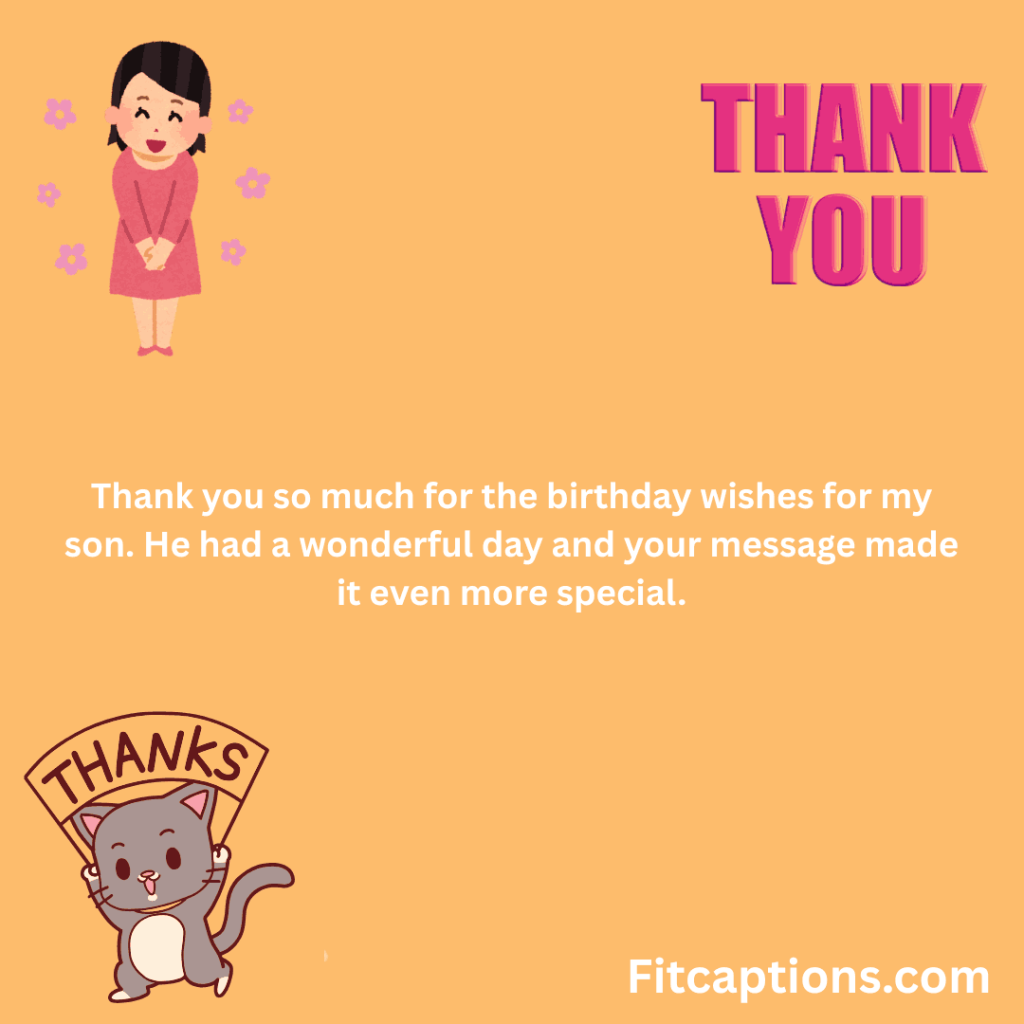"Thank You Messages for Birthday Wishes"