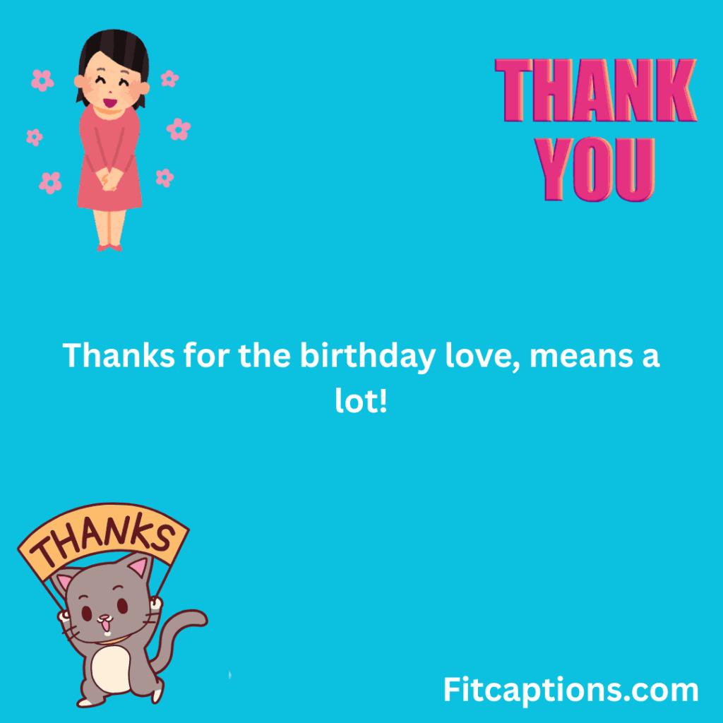 "Thank You Messages for Birthday Wishes"
