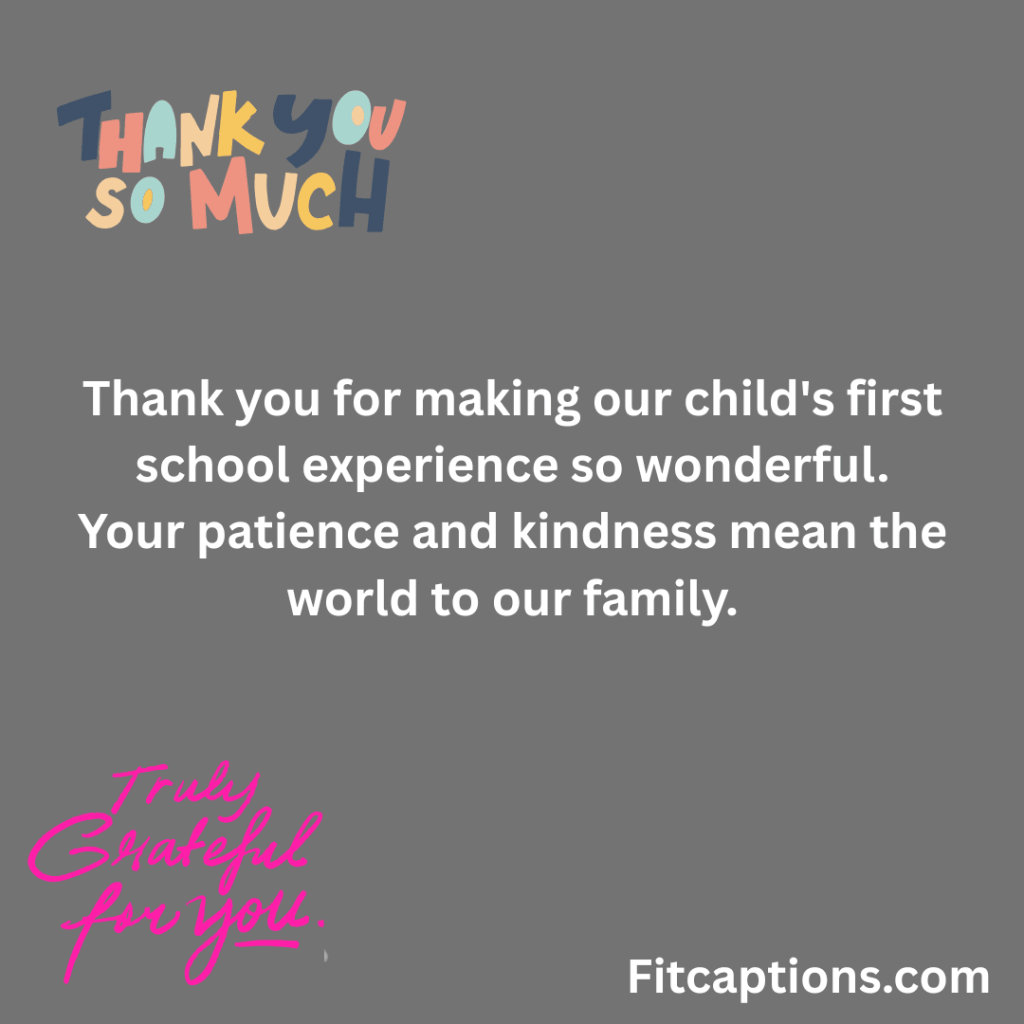 "Thank You Massages For Teachers From Parents"