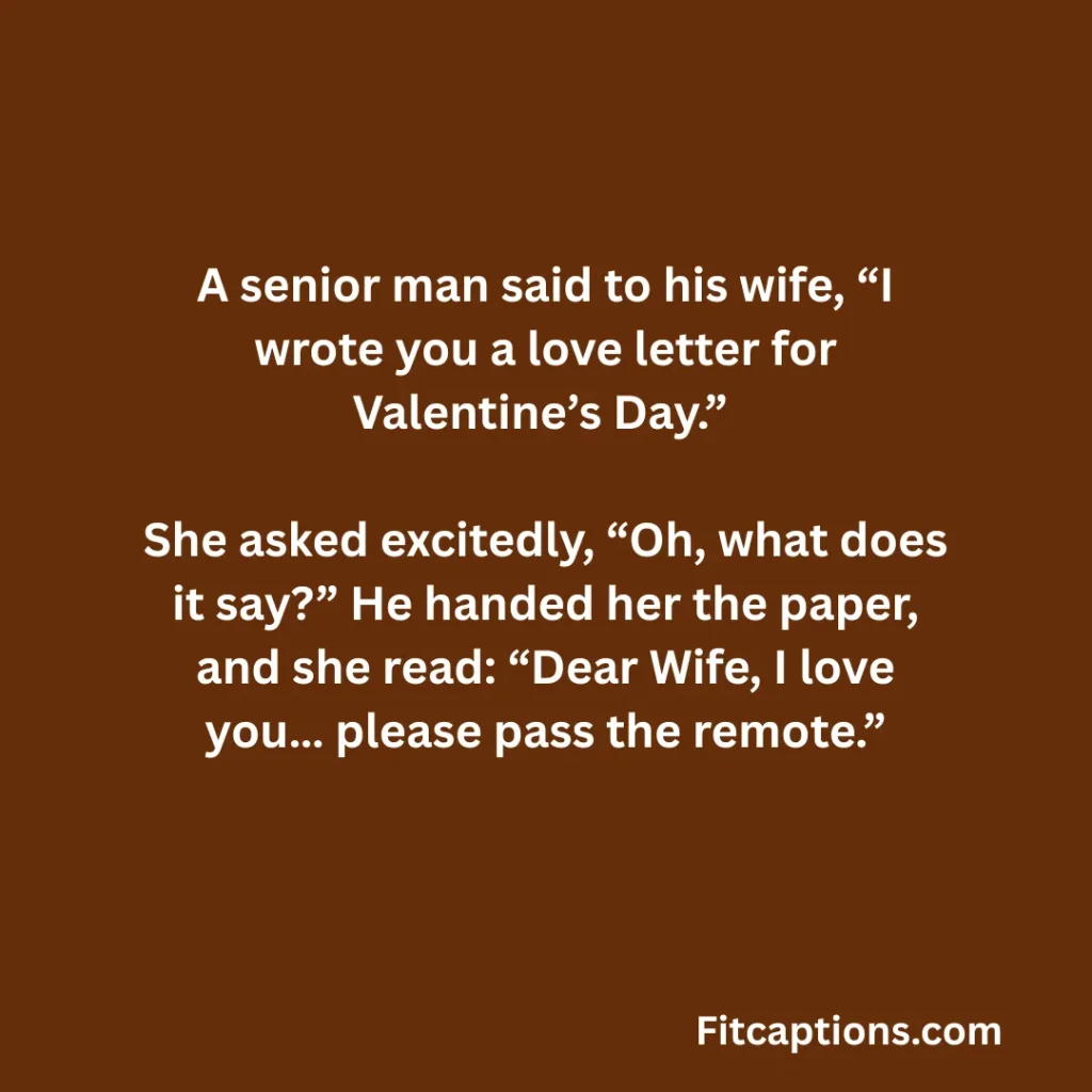 "Valentine’s Day Jokes for Seniors One Liners "