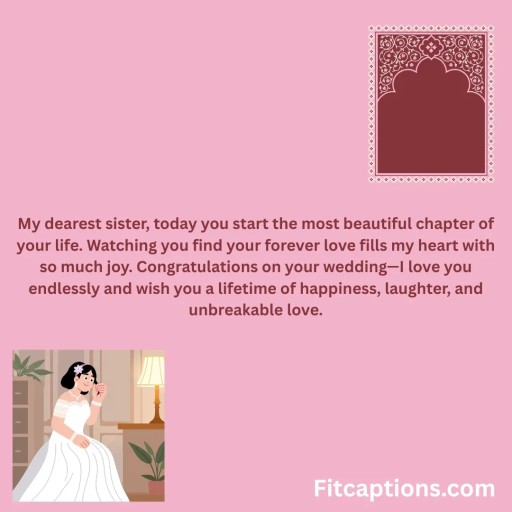 119+ Wedding Card Messages for Sister to Make Her Wedding Day Extra Special (2026) "Wedding Card Messages for Sister"