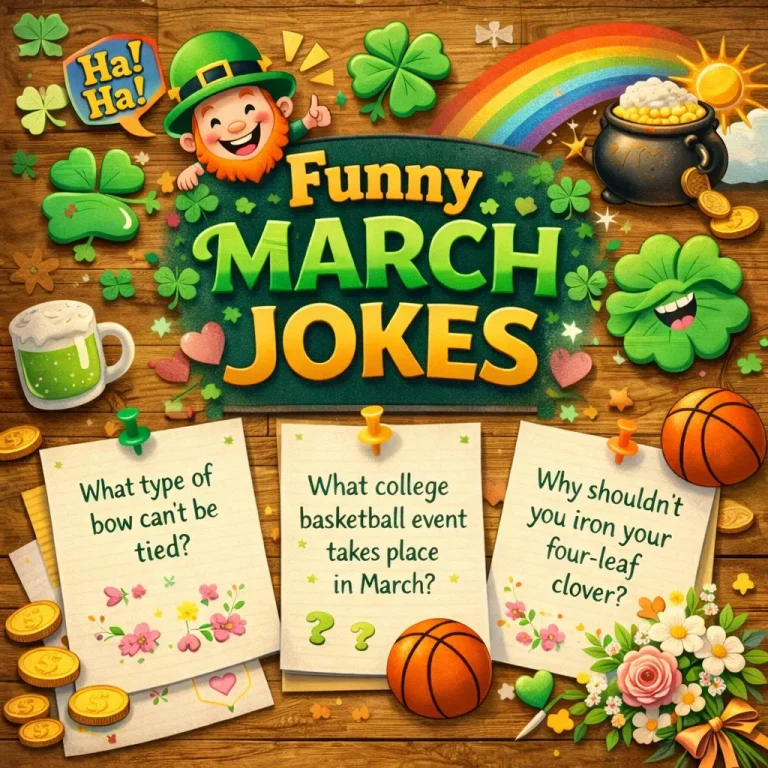 "funny march jokes"