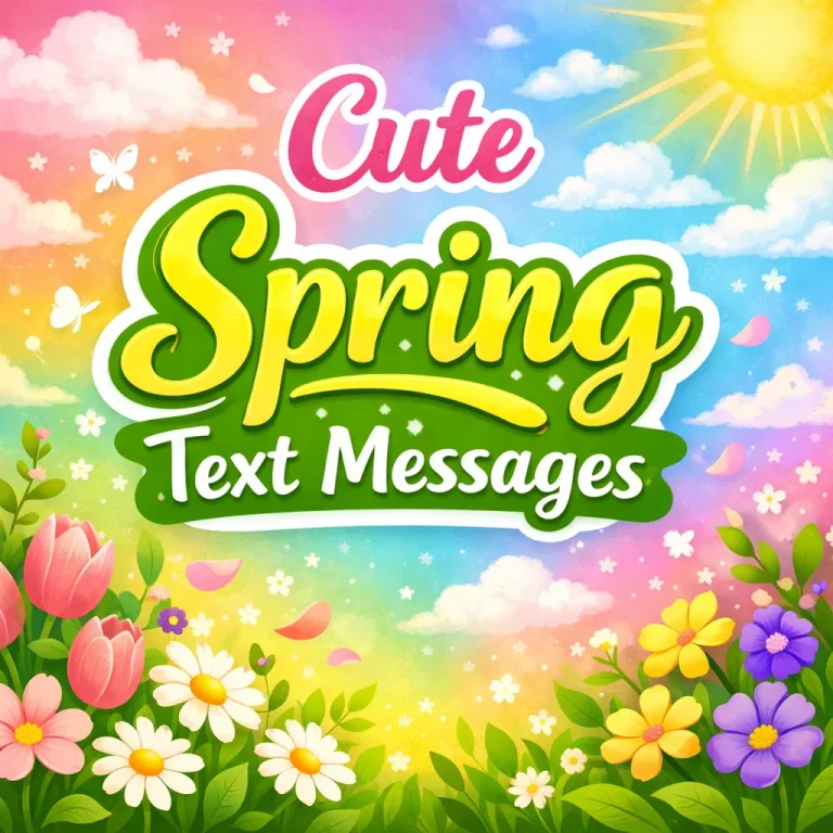 "Cute Spring Text Messages"