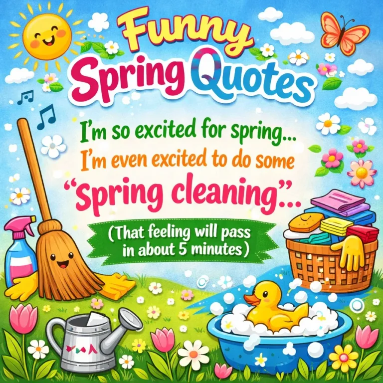 "Funny Spring Quotes"