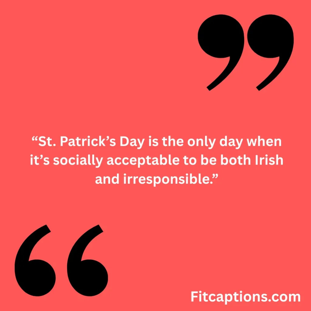 "Funny St Patrick's Day Quotes"