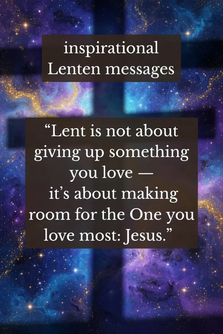 "Inspirational Lenten Messages"