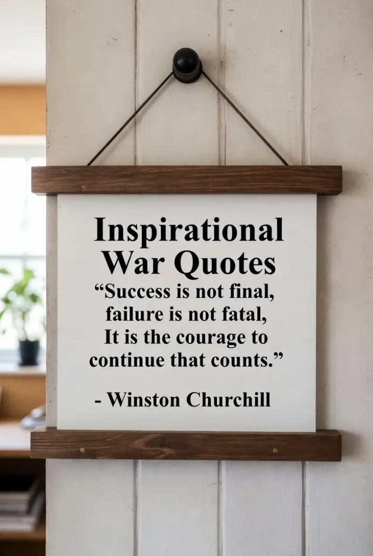 'Inspirational War Quotes "
